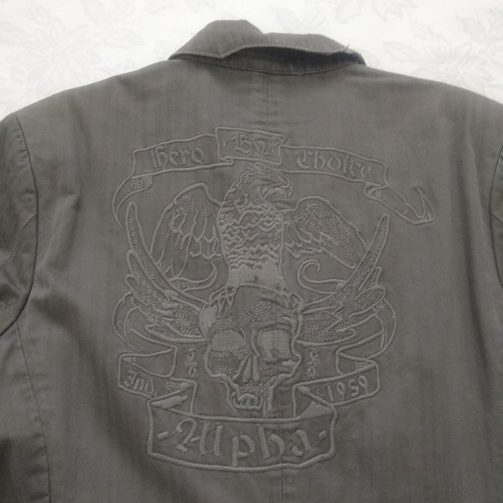 Alpha Industries Army Utility Field Embroidered J… - image 2